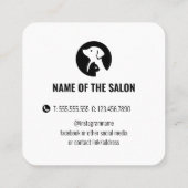 Elegant Pet Care Appointment Card with Logo 予約カード (裏面)