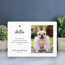 Elegant Pet Memorial | Photo Keepsake