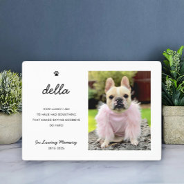 Elegant Pet Memorial | Photo Keepsake フォトプラーク