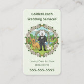 Elegant Pet Wedding Sitter Wedding Dog Handler 名刺 (正面)