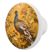 Elegant Pheasant William Morris Inspired セラミックノブ (右)