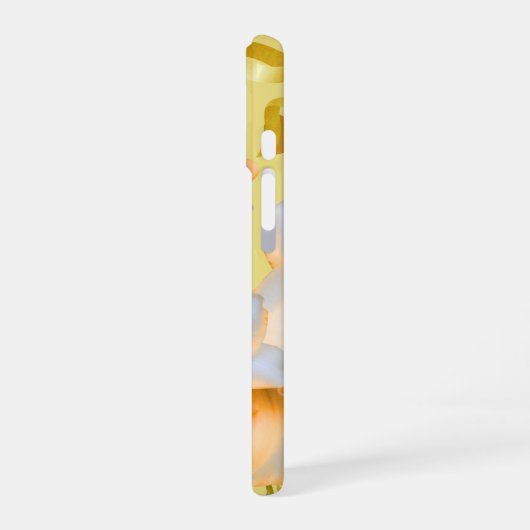 Elegant Phone Case with hearts and flowers iPhone 16ケース (左側面)