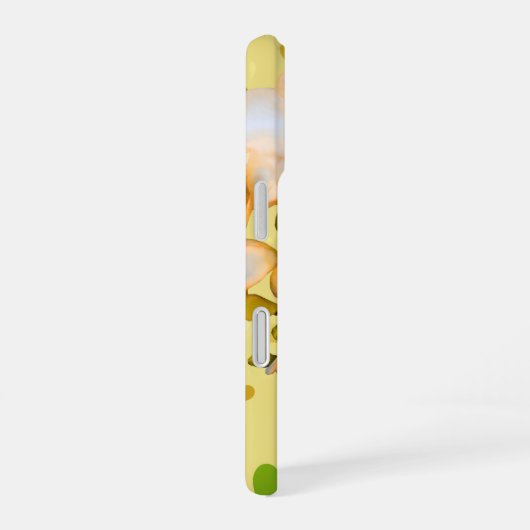 Elegant Phone Case with hearts and flowers iPhone 16ケース (右側面)