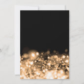 Elegant Photo 50th Birthday Gold Midnight Glam  招待状 (裏面)