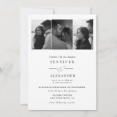 Elegant Photo Collage Wedding 招待状 (正面)