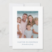 Elegant Photo Easter Blessings  シーズンカード (正面)
