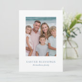 Elegant Photo Easter Blessings  シーズンカード (スタンド正面)