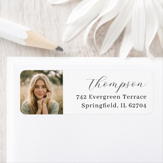 Elegant Photo Graduation ラベル (インサイチュ)