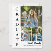 Elegant Photo Graduation 招待状 (正面)