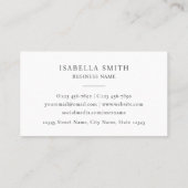 Elegant Photo Logo Minimalist Professional 名刺 (裏面)