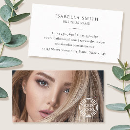 Elegant Photo Logo Minimalist Professional  名刺
