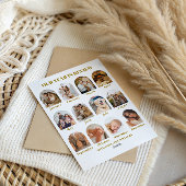 Elegant Photo Merry Christmas Year in Review シーズンカード