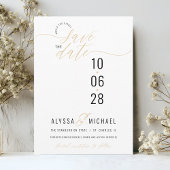 Elegant Photo Modern Typography Christian Wedding セーブザデート