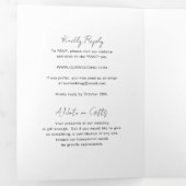 Elegant Photo Modern Wedding 三つ折り招待状 (内部最初)