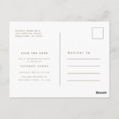 Elegant Photo Nursing Graduation Save The Date ポストカード (裏面)