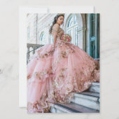 Elegant Photo Quinceañera 招待状 (裏面)
