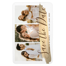 Elegant Photo Save The Date Magnet Invitation マグネット