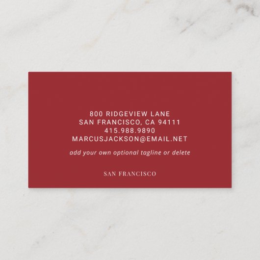 Elegant Photo Tattoo Artist 名刺 (裏面)