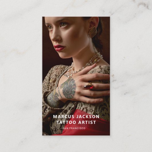 Elegant Photo Tattoo Artist 名刺 (正面)