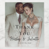 Elegant photo wedding ワインラベル (シングルラベル)