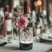 Elegant photo wedding ワインラベル