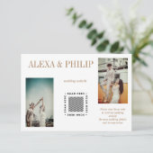 Elegant Photo Wedding Enclosure Card エンクロージャーカード (スタンド正面)