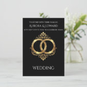 Elegant Photo Wedding Invitation Card – Modern 招待状 (スタンド正面)
