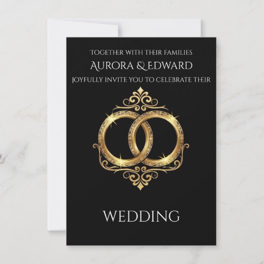 Elegant Photo Wedding Invitation Card – Modern 招待状 (正面)