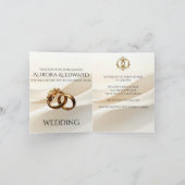 Elegant Photo Wedding Invitation Card – Modern 招待状 (内部)