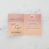 Elegant Photo Wedding Invitation Card – Modern 招待状 (内部)