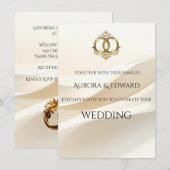Elegant Photo Wedding Invitation Card – Modern 招待状 (正面/裏面)