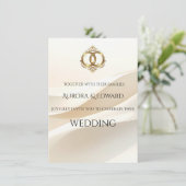 Elegant Photo Wedding Invitation Card – Modern 招待状 (スタンド正面)