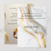 Elegant Photo Wedding Invitation Card – Modern 招待状 (正面/裏面)