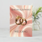 Elegant Photo Wedding Invitation Card – Modern 招待状 (スタンド正面)