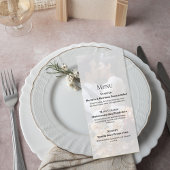Elegant Photo Wedding Menu Card メニュー