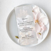 Elegant Photo Wedding Menu Card メニュー