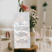 Elegant Photo Wedding Menu Card メニュー