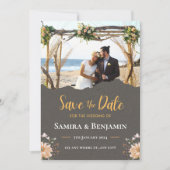 Elegant Photo Wedding – Modern Formal Fall Country セーブザデート (正面)