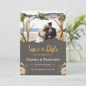 Elegant Photo Wedding – Modern Formal Fall Country セーブザデート (スタンド正面)