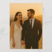 Elegant Photo Wedding Movie Poster 招待状 (裏面)