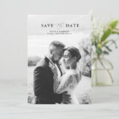 Elegant Photo Wedding Save the Date 招待状 (スタンド正面)