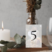 Elegant Photo Wedding Table Number Card テーブルナンバー