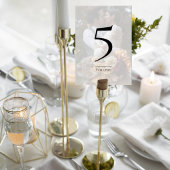 Elegant Photo Wedding Table Number Card テーブルナンバー