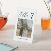 Elegant Photo Wedding Table Sign 台座サイン (インサイチュ)