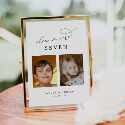 Elegant Photo When We Were Age テーブルナンバー