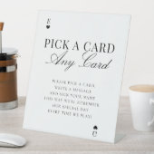 Elegant Pick A Card Any Card Wedding Guestbook 台座サイン (インサイチュ)