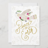 Elegant Pigeon of Peace Holiday Card シーズンカード (正面)