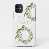 Elegant Pikake Lei iPhone Case Case-Mate iPhoneケース (裏面)