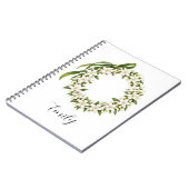 Elegant Pikake Lei Notebook ノートブック (左側)