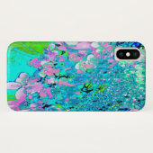 Elegant Pink and Blue Limelight Hydrangea Case-Mate iPhoneケース (裏面(横))